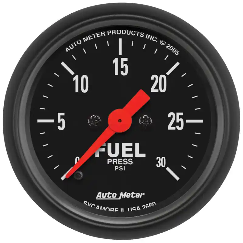 Autometer 2 1/16in 0-30 PSI Fuel Pressure Gauge Digital Stepper Motor Z Series (ATM2660)
