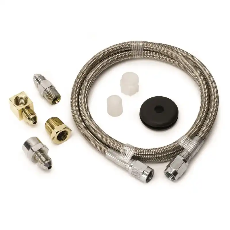 AutoMeter Line Braided Stainless Steel No.3 Dia. 3ft. Length -3AN And 1/8in. NPT Female Fittings (ATM3234)