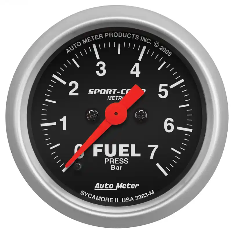 Autometer 2-1/16in 7BAR Digital Stepper Motor Sport-Comp Fuel Pressure Gauge (ATM3363-M)
