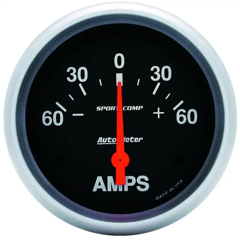 Autometer 2-5/8in Electric 60-0-60 Amps Ammeter (ATM3586)