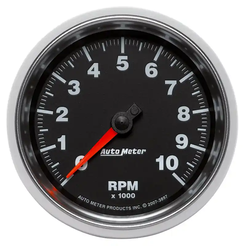 Autometer GS 3-3/8in 10000 RPM In-Dash Tachometer Gauge (ATM3897)