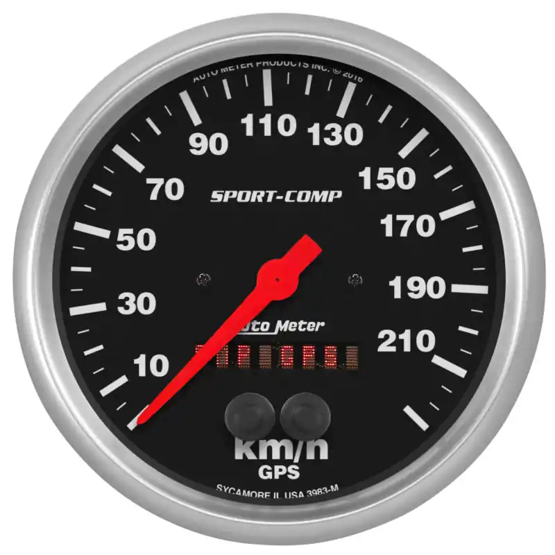 Autometer Sport-Comp GPS Speedometer 5in 225kmh (ATM3983-M)