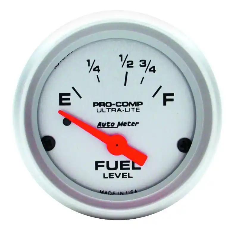Autometer Ultra-Lite 52mm 73 OHMS Empty/8-12 OHMS Full Short Sweep Electronic Fuel Level Gauge (ATM4315)