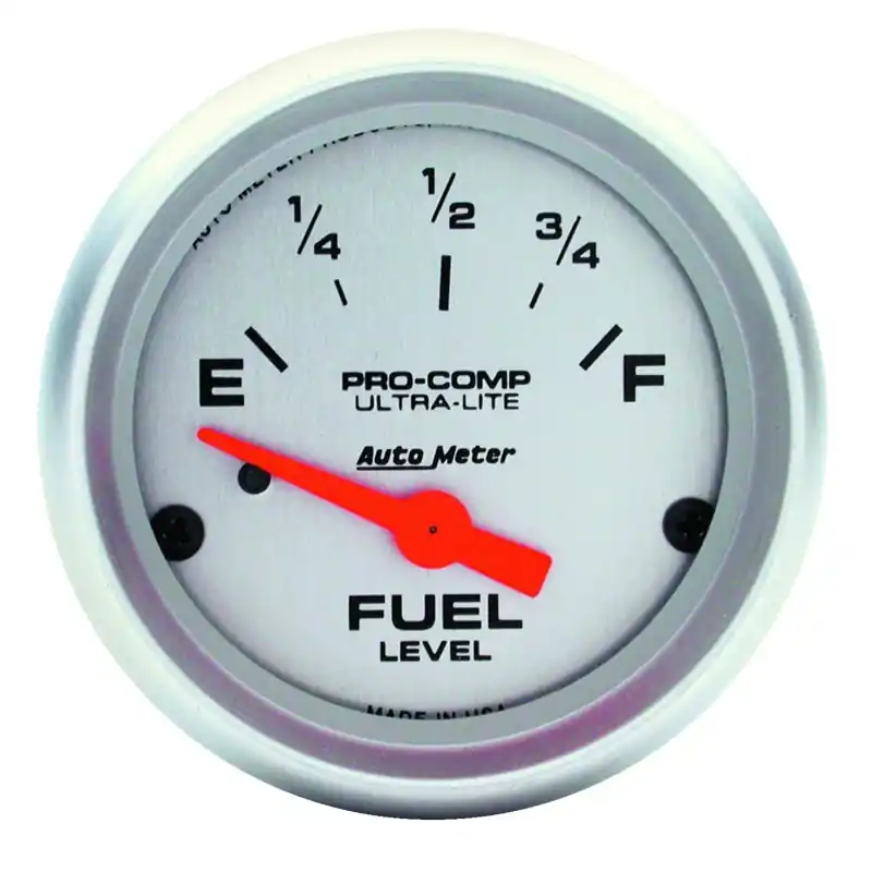 Autometer Ultra-Lite 52mm 240 OHMS Empty/33 OHMS Full Short Sweep Electronic Fuel Level Gauge (ATM4316)