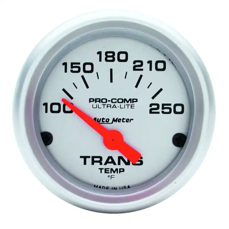 Autometer Ultra-Lite 52mm 100-250 Degree F Mechanical Transmission Temperature Gauge (ATM4357)
