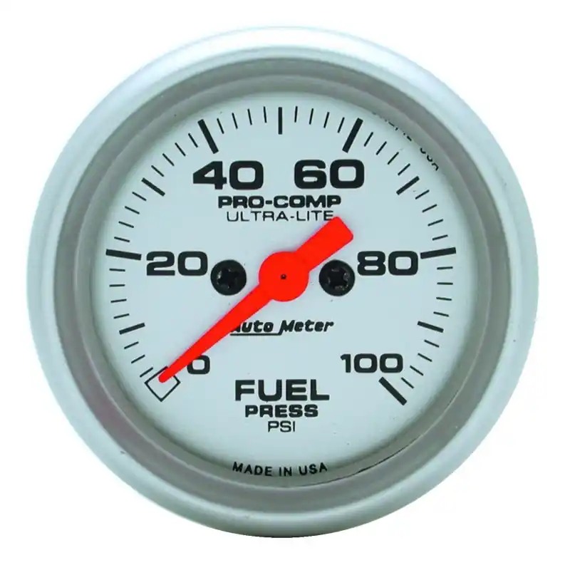 Autometer Ultra-Lite 52mm 0-100 PSI Electronic Fuel Pressue Gauge (ATM4363)