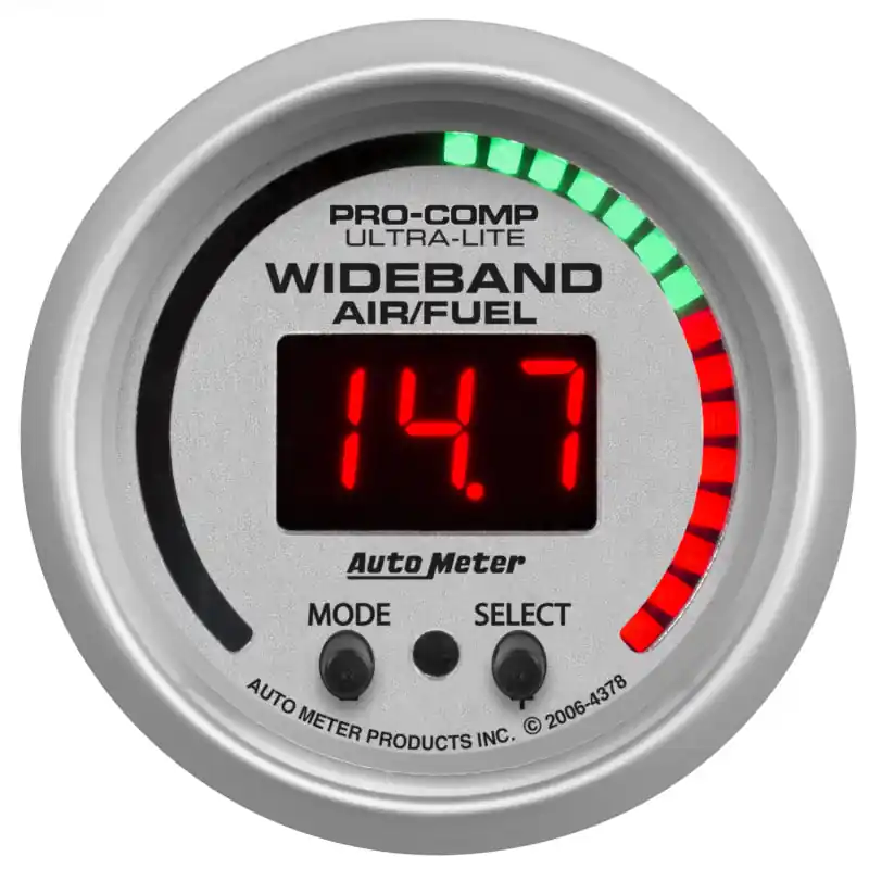 Autometer Ultra-Lite 52mm Air/Fuel Ratio Pro Plus Digital w/ Peak & Warning Gauge (ATM4397)