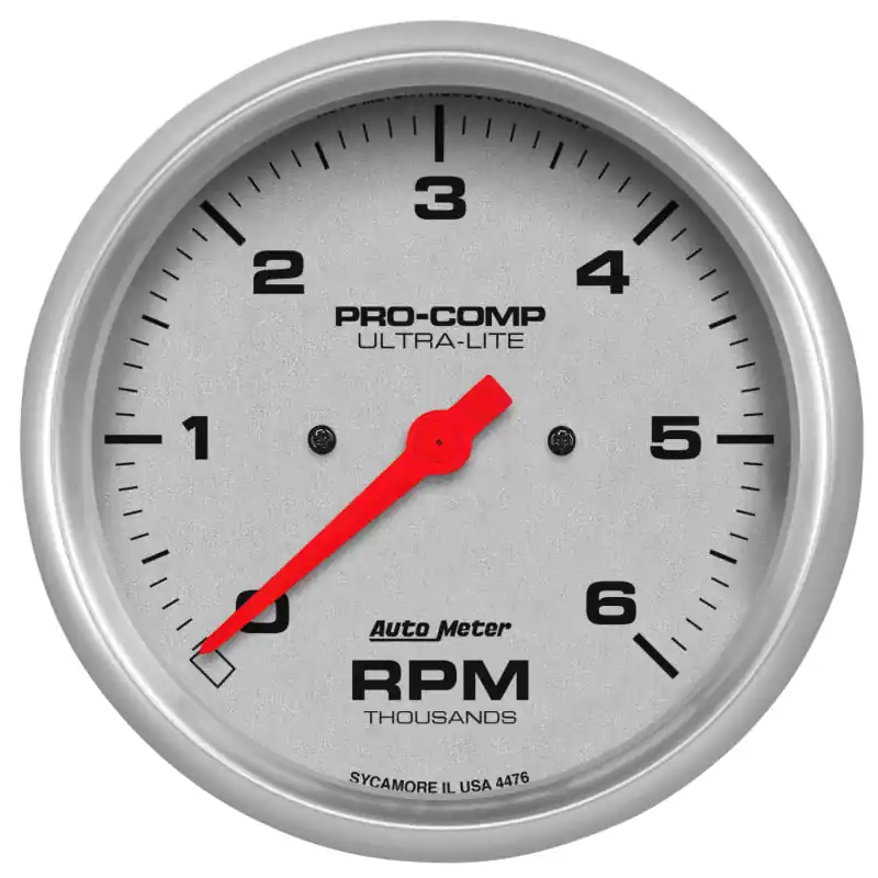 AutoMeter Ultra-Lite 5in. 0-6K RPM In-Dash Tachometer Gauge (ATM4476)