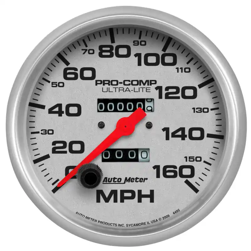 Autometer Speedometer 5in - 160 MPH Mechanical Ultra- Lite (ATM4495)