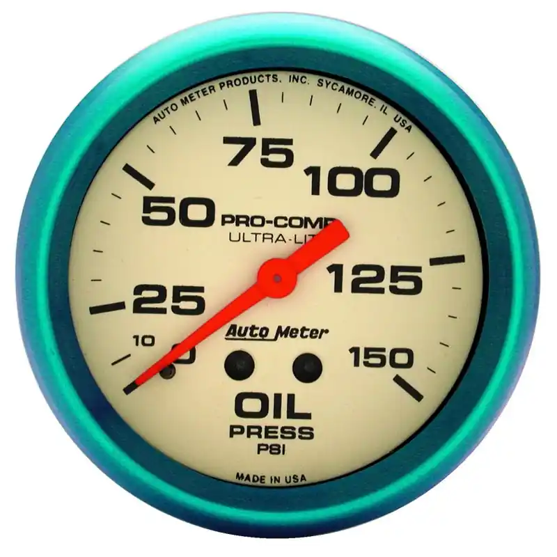 Autometer Ultra-Nite 66.7mm 0-150 PSI Mechanical Oil Pressure Gauge (ATM4523)