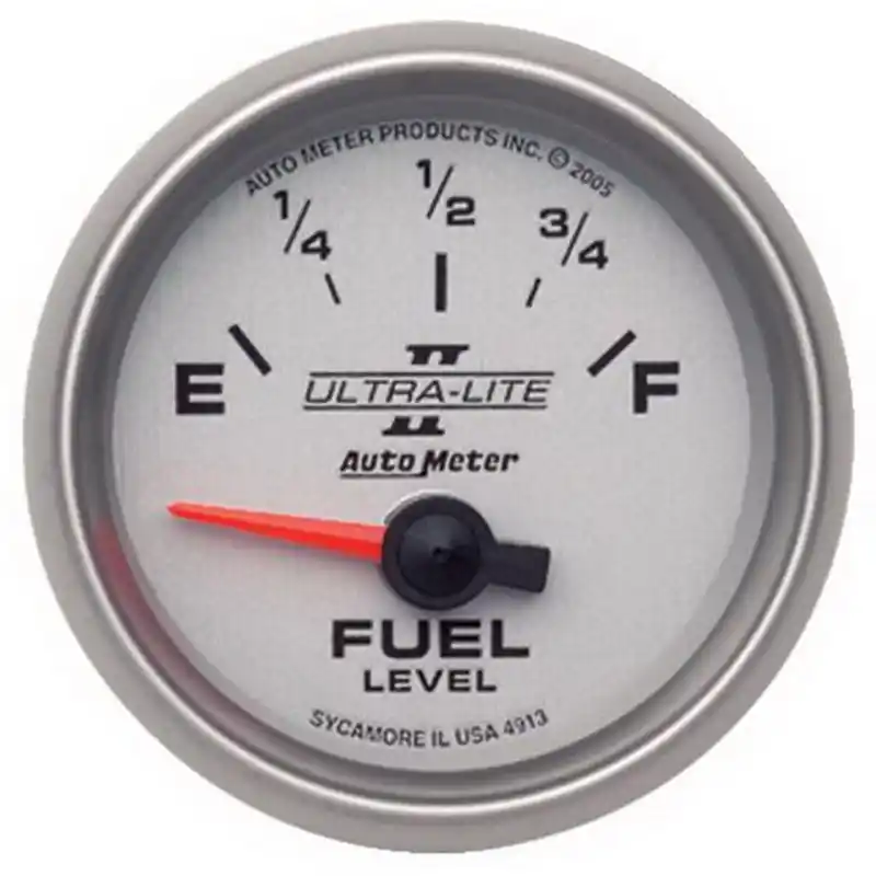 Autometer Ultra-Lite II 2-1/16in 0 OHMS Empty / 90 OHMS Full Electronic Fuel Level Gauge (ATM4913)