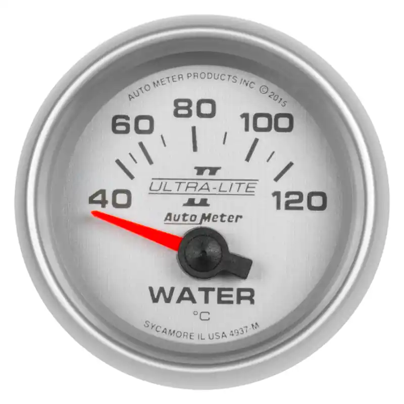 Autometer Ultra-Lite II Gauge Water Temp 2 1/16in 40-120c Electric Ultra-Lite II (ATM4937-M)