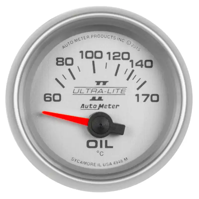 Autometer Ultra-Lite II Gauge Oil Temp 2 1/16in 60-170f Electric Ultra-Lite II (ATM4948-M)
