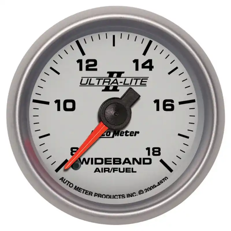 Autometer Ultra-Lite II 2 1/16in 8:1-18:1 AFR Analog Wideband FSE Air/Fuel Ratio Gauge (ATM4970)