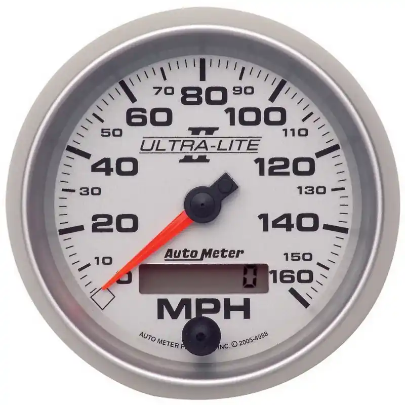 Autometer Ultra-Lite II 3-3/8in 0-160MPH Electronic Programmable Speedometer (ATM4988)
