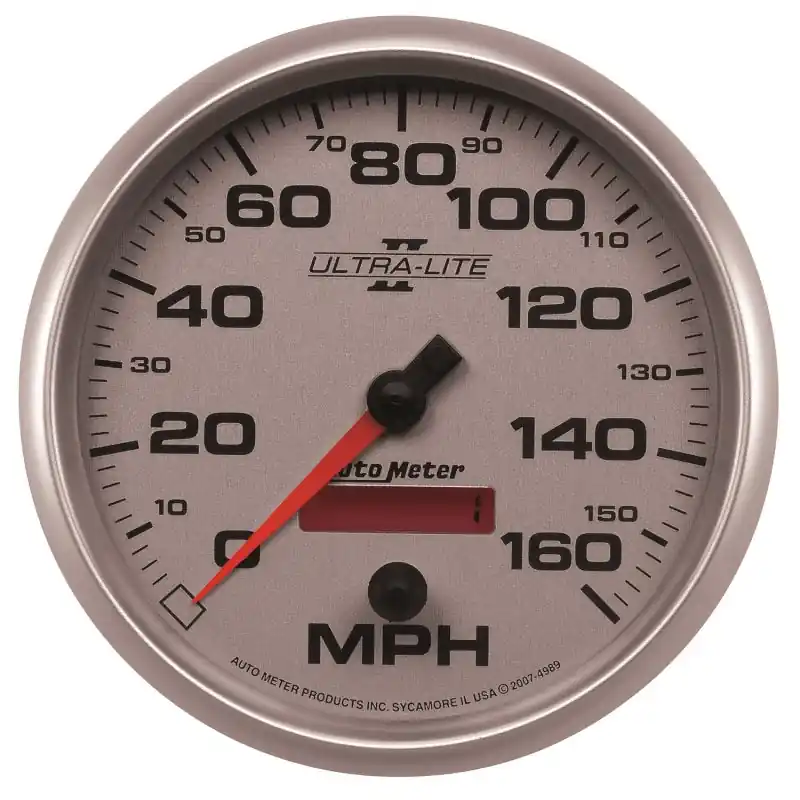 Autometer Ultra-Lite II 5 Inch 160 MPH FSE Programmable Speedometer (ATM4989)
