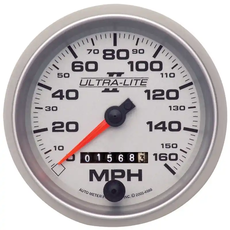 Autometer Ultra-Lite II 3-3/8in 160MPH Mechanical Speedometer (ATM4993)