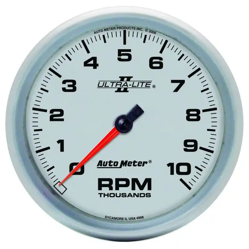 Autometer Ultra-Lite II 5 Inch 10000 RPM In-Dash Tachometer (ATM4998)
