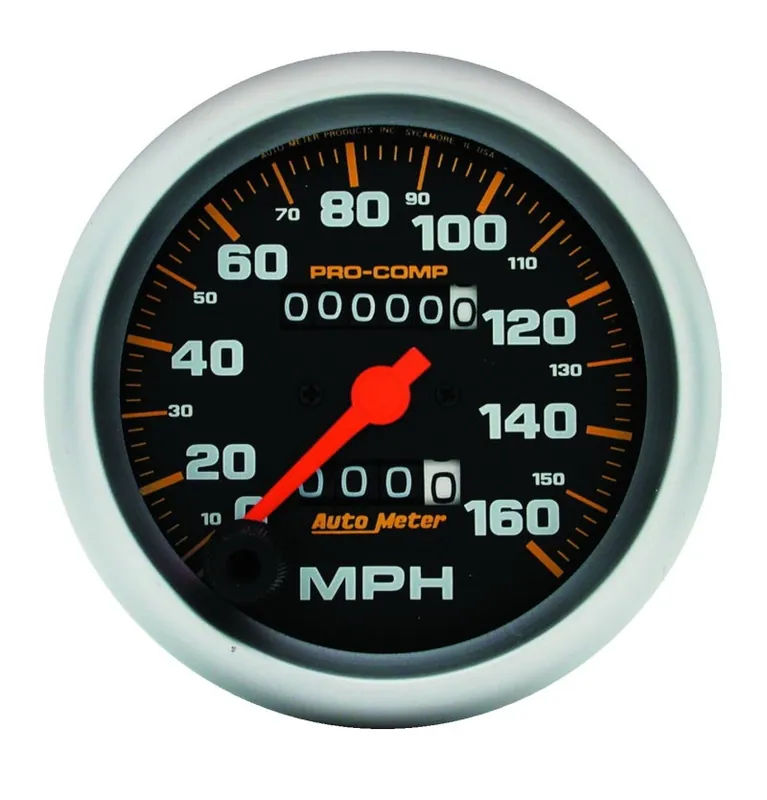 Autometer Pro-Comp Mechanical Speedometer 3 3/8in 160 mph Gauge (ATM5153)