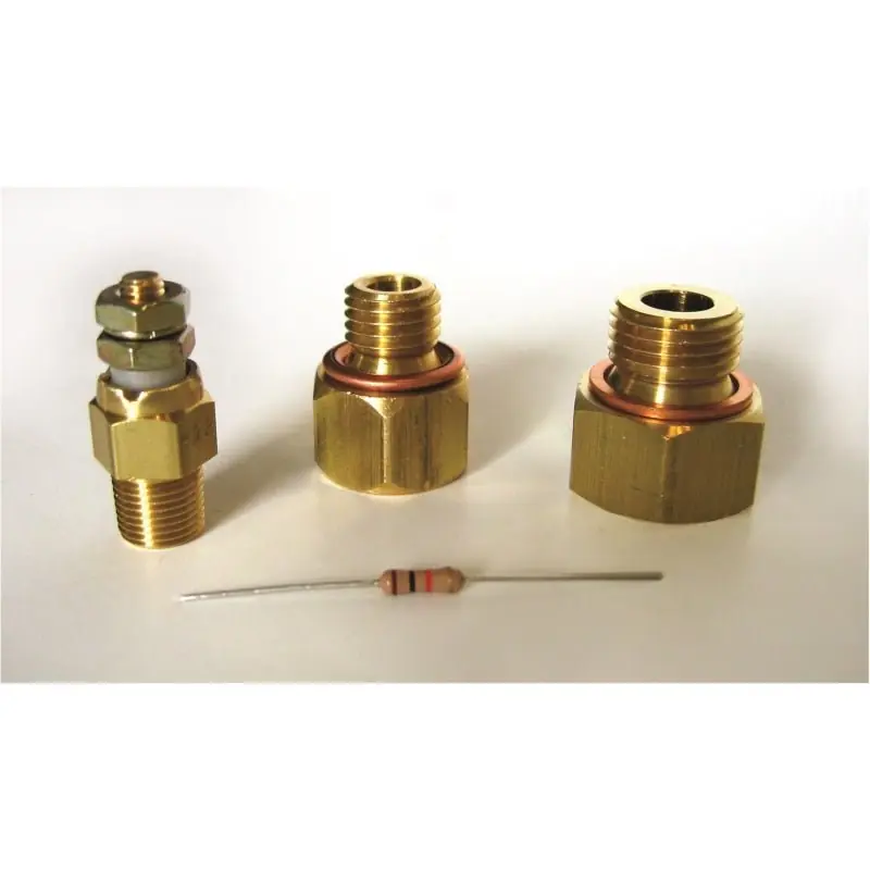 Autometer Gauge Install Kit for LS Engines (Includes Fittings/Short Temp Sensor/Manual) (ATM5284)