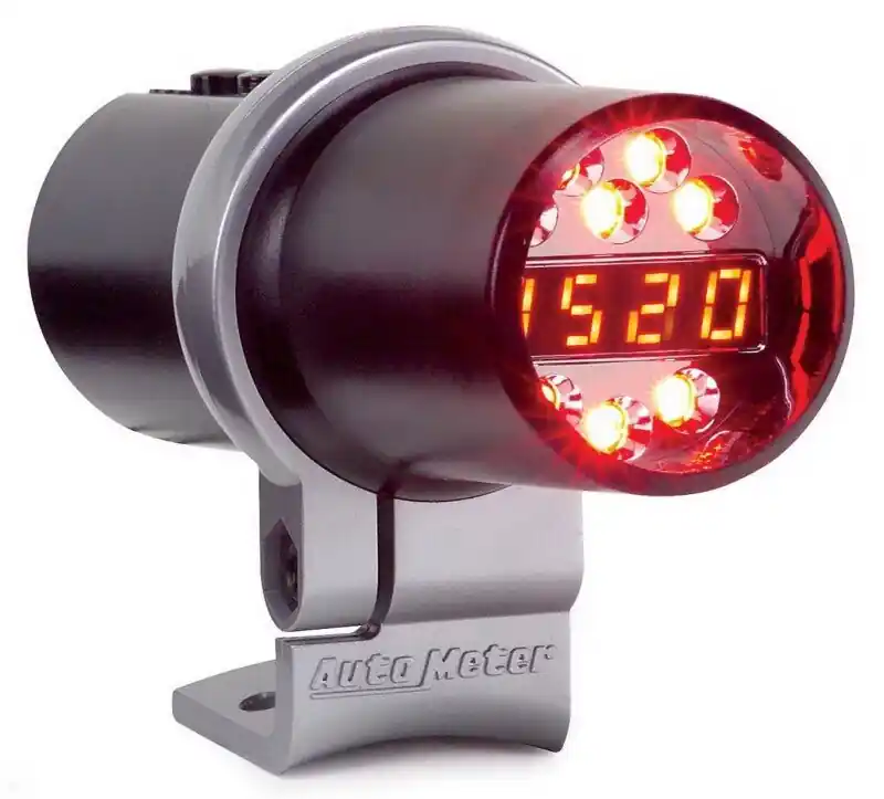 AutoMeter Shift Light Dig W/ Multi-Color Led Blk Pedestal W/ RPM Playbk Dpss Level 3 (ATM5350)