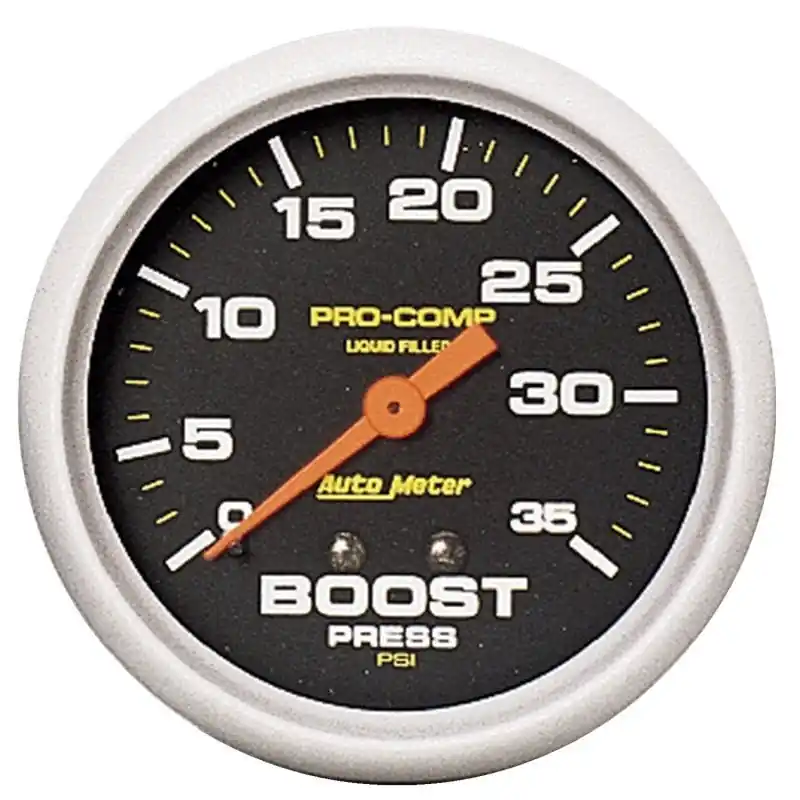 Autometer Pro-Comp 2 5/8in 0-35 PSI Liquid Filled Mech Boost Pressure Gauge (ATM5404)