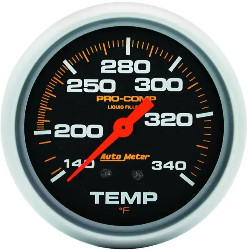 AutoMeter Gauge Temperature 2-5/8in. 140-280 Deg. F Liquid Filled Mech 8ft. Pro-Comp (ATM5435)