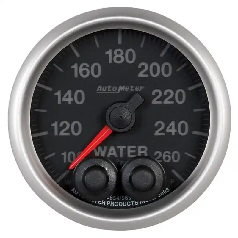 Autometer Elite Nascar 2-1/16in 100-260 Deg. F Water Temp. w/ Peak and Warn Gauge w/ Pro-Control (ATM5654-05702)