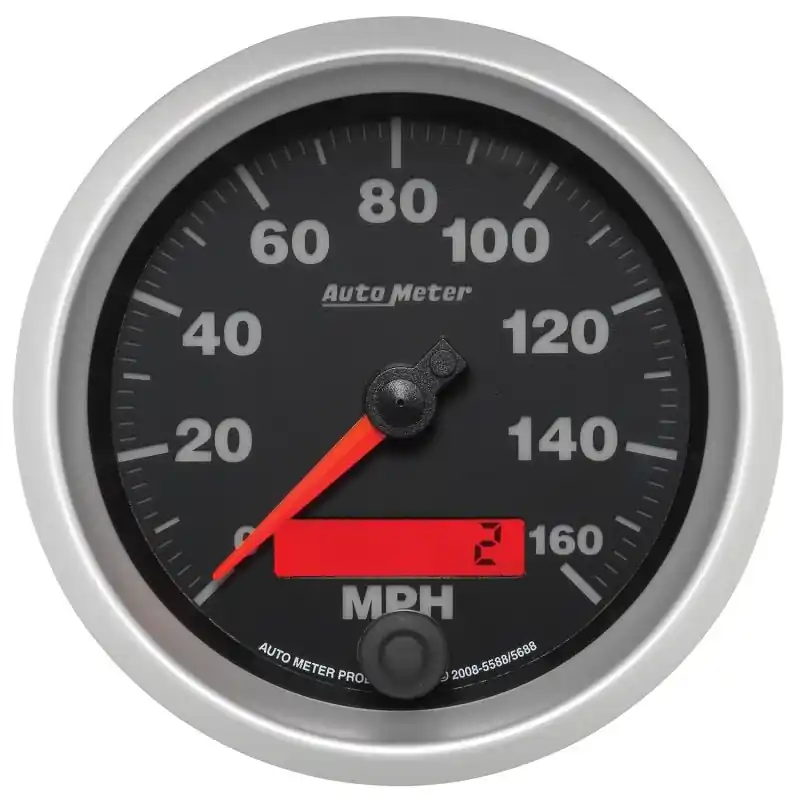 Autometer Electric Programmable 85.7mm Speedometer 160MPH (ATM5688)