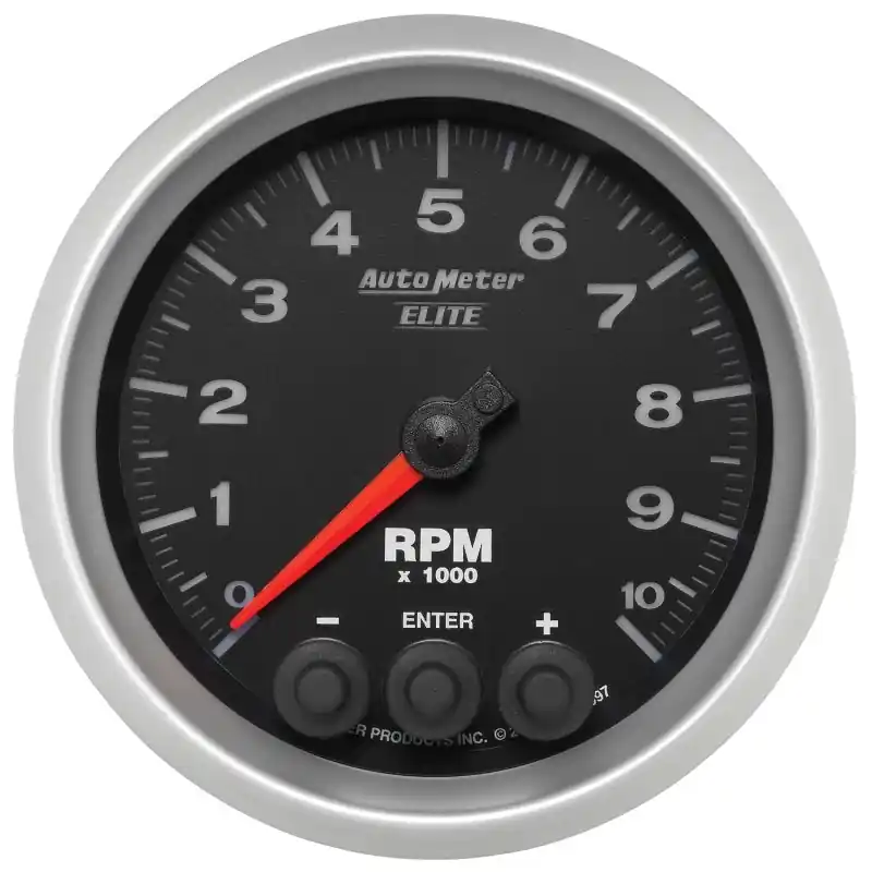 Autometer Street Progressive Shift Light 85.7mm Tachometer 0-10,000 RPM (ATM5697)