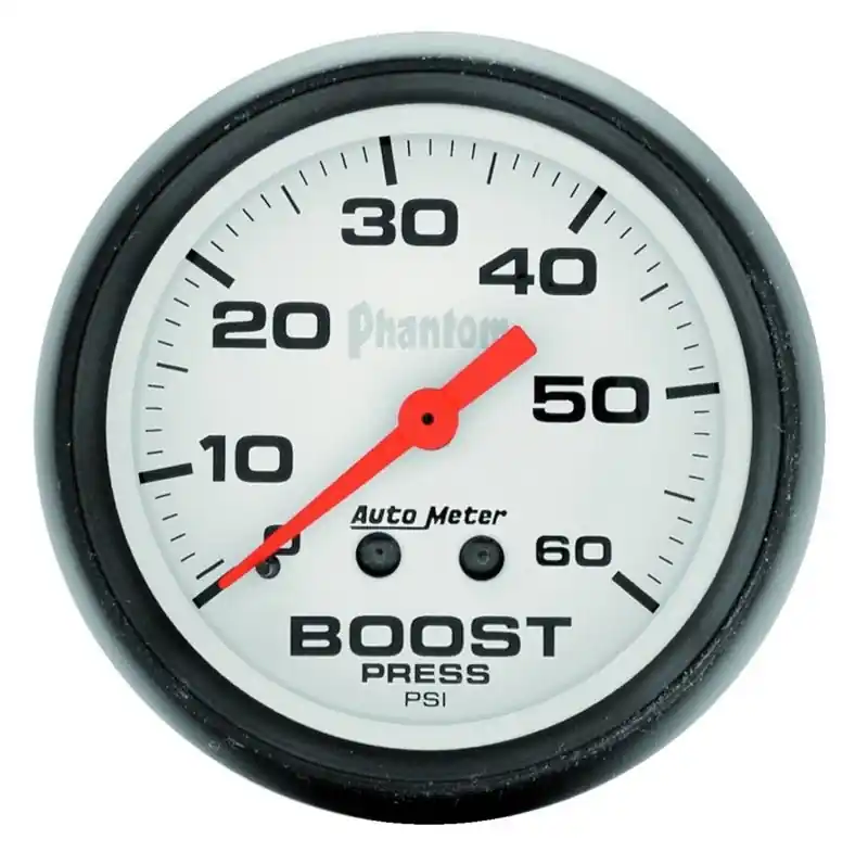 Autometer Phantom 52mm 0-60 PSI Mechanical Boost Gauge (ATM5705)