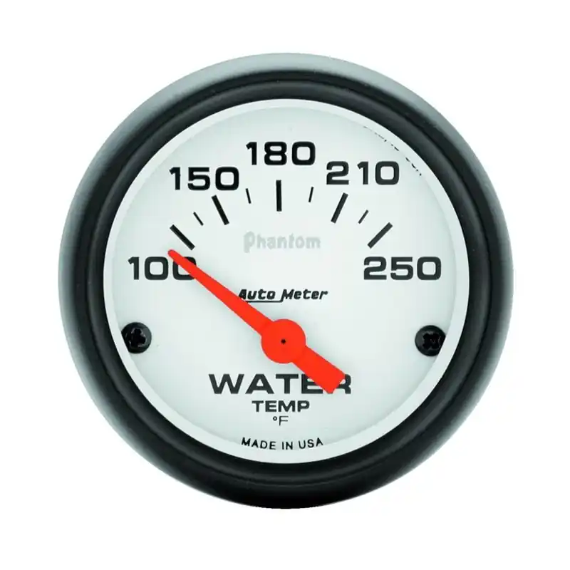 Autometer Phantom 52mm 100-250 Deg F Electronic Water Temp Gauge (ATM5737)