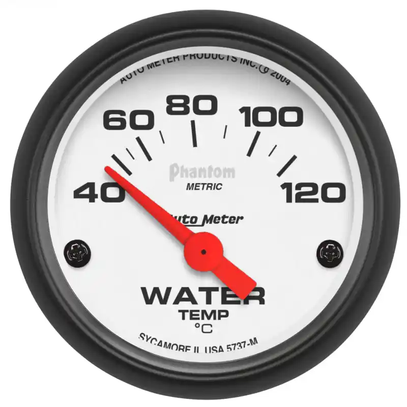 Autometer Phantom 52mm 40-120 Deg C Electronic Water Temp Gauge (ATM5737-M)