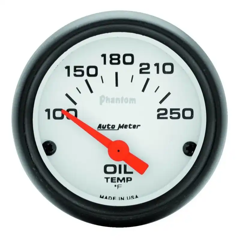 Autometer Phantom 52mm Oil Temp 100-250 F Electronic Gauge Kit (ATM5747)