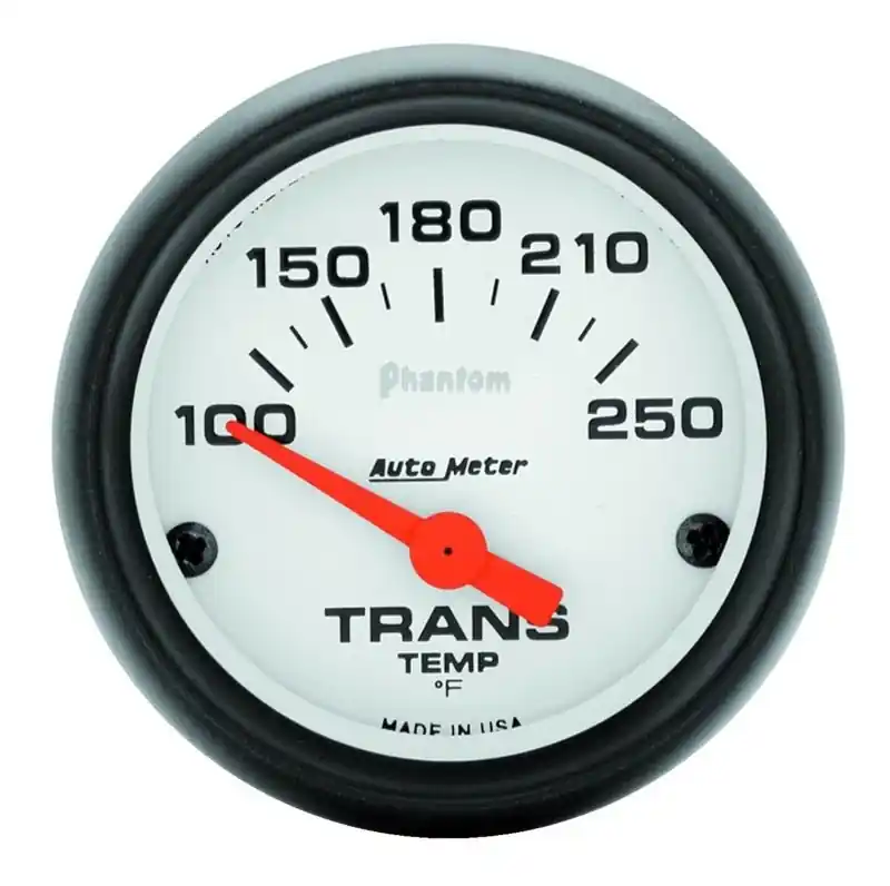 Autometer Phantom 52mm Short Sweep Electronic 100-250 Deg F Transmission Temperature Gauge (ATM5757)