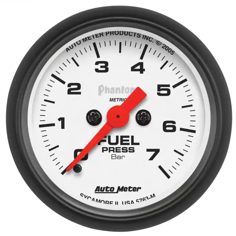 AutoMeter Gauge Fuel Pressure 2-1/16in. 7Bar Digital Stepper Motor Phantom (ATM5763-M)