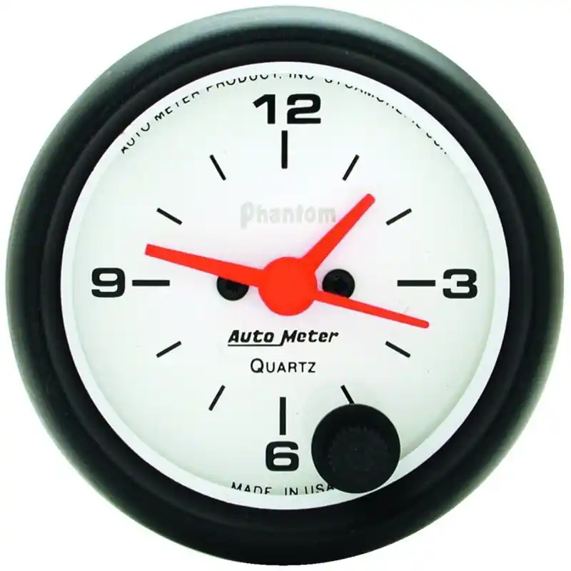 Autometer Phantom 52mm 12V Electronic Clock Gauge (ATM5785)