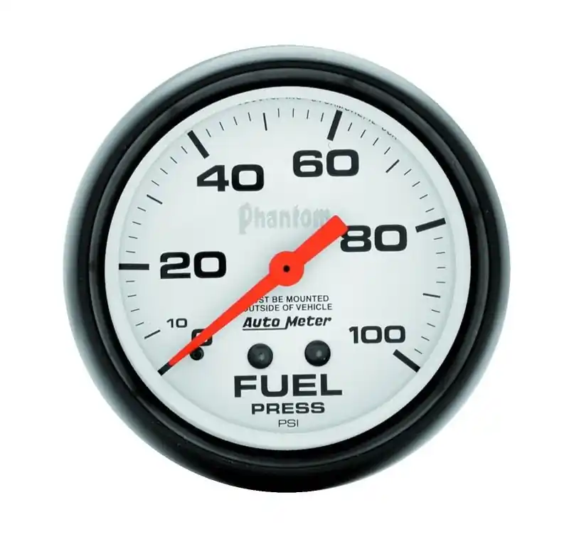 Autometer Phantom 66.7mm 0-100 PSI Mechanical Fuel Pressure Gauge (ATM5812)