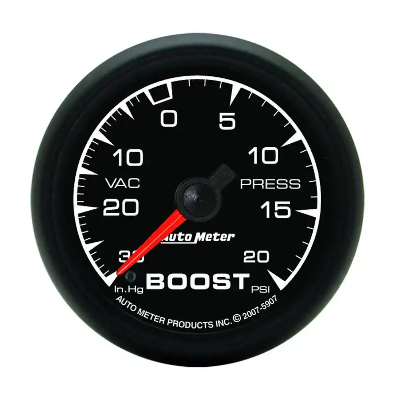 Autometer ES 52.4mm 30 In. HG/20 PSI Vacuum/Boost Gauge (ATM5907)