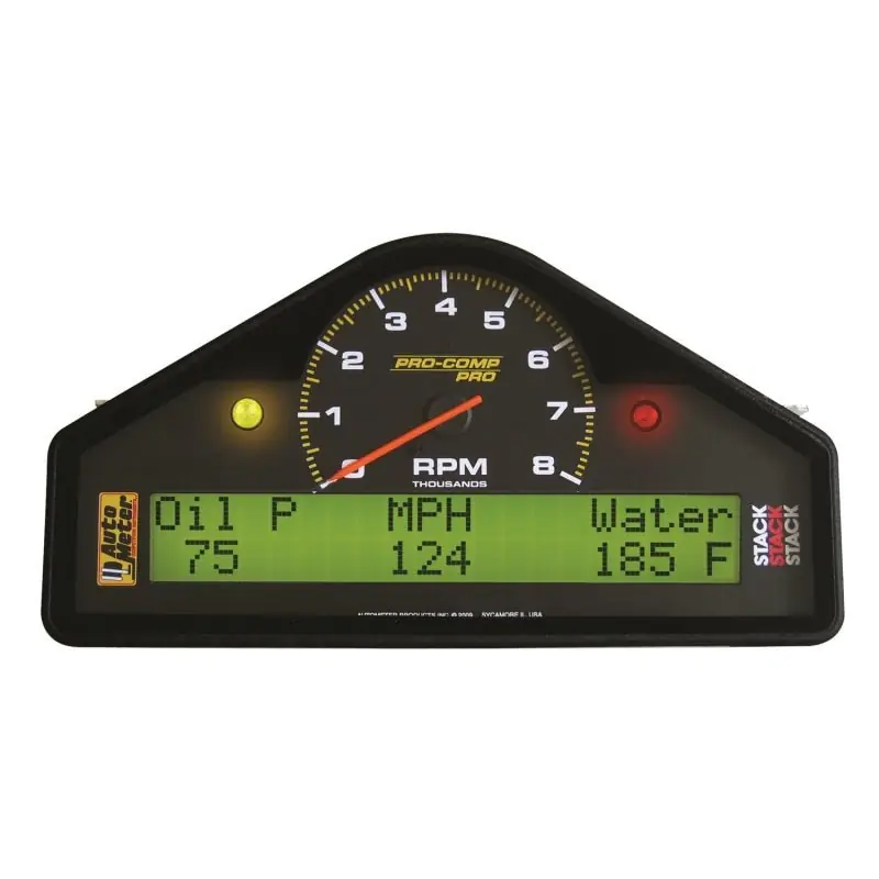 AutoMeter Street Dash Display 8K RPM/MPH/Oilp/Oilt/Wtmp/Volt Pro-Comp (ATM6002)