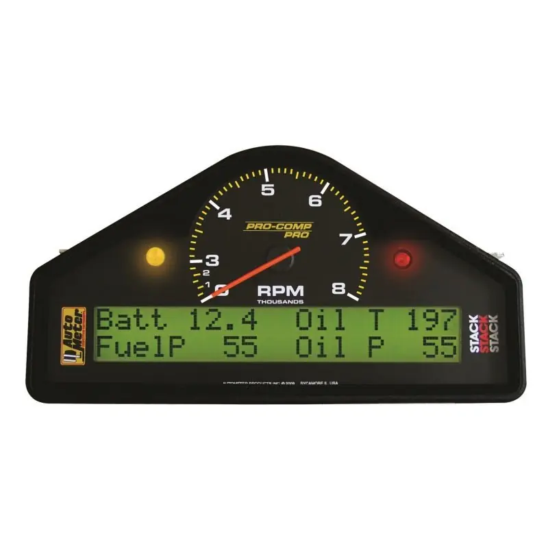 Autometer Pro-Comp Race Dash RPM/Speed/Oil Press & Temp/WaterTemp/Fuel Pressure/Battery Volt Gauge (ATM6012)