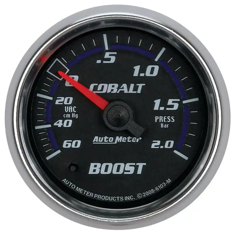 Autometer Cobalt 52mm 2 BAR Mechanical Boost Gauge (ATM6103-M)