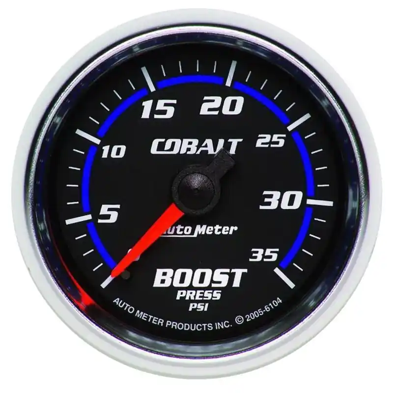 Autometer Cobalt 52mm 0-35 psi Mechanical Boost Gauge (ATM6104)