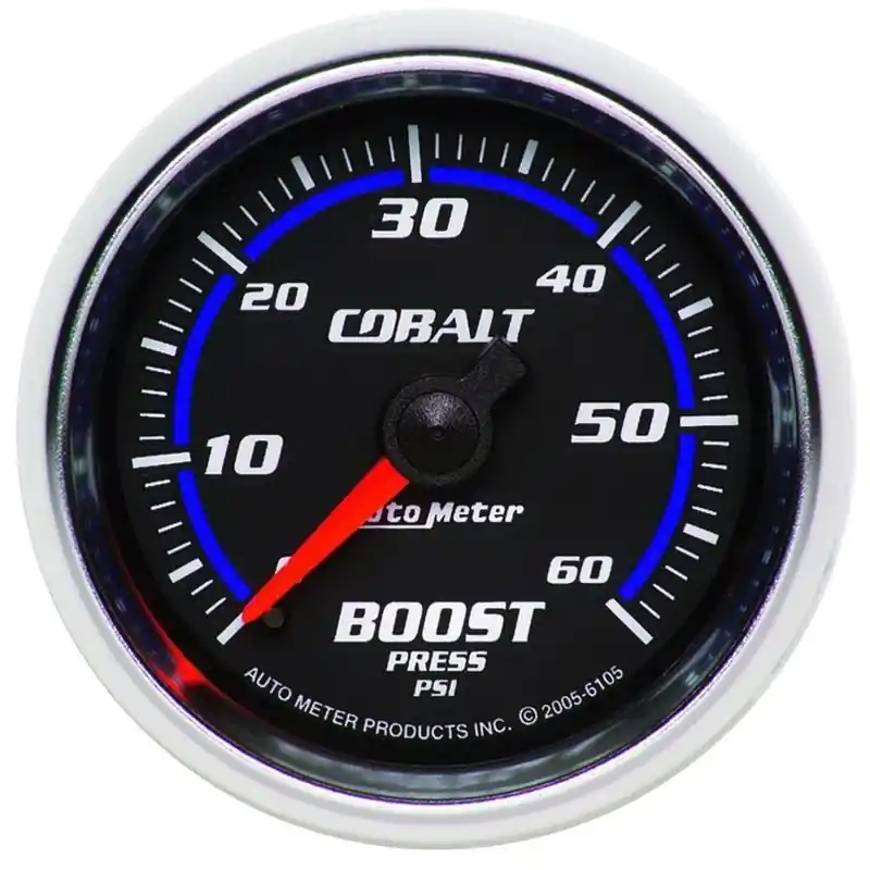 Autometer Cobalt 52mm 0-60psi Mechanical Boost Gauge (ATM6105)