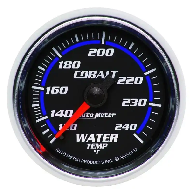 Autometer Cobalt 52mm 120-240 Deg F Mechanical Water Temperature Gauge (ATM6132)