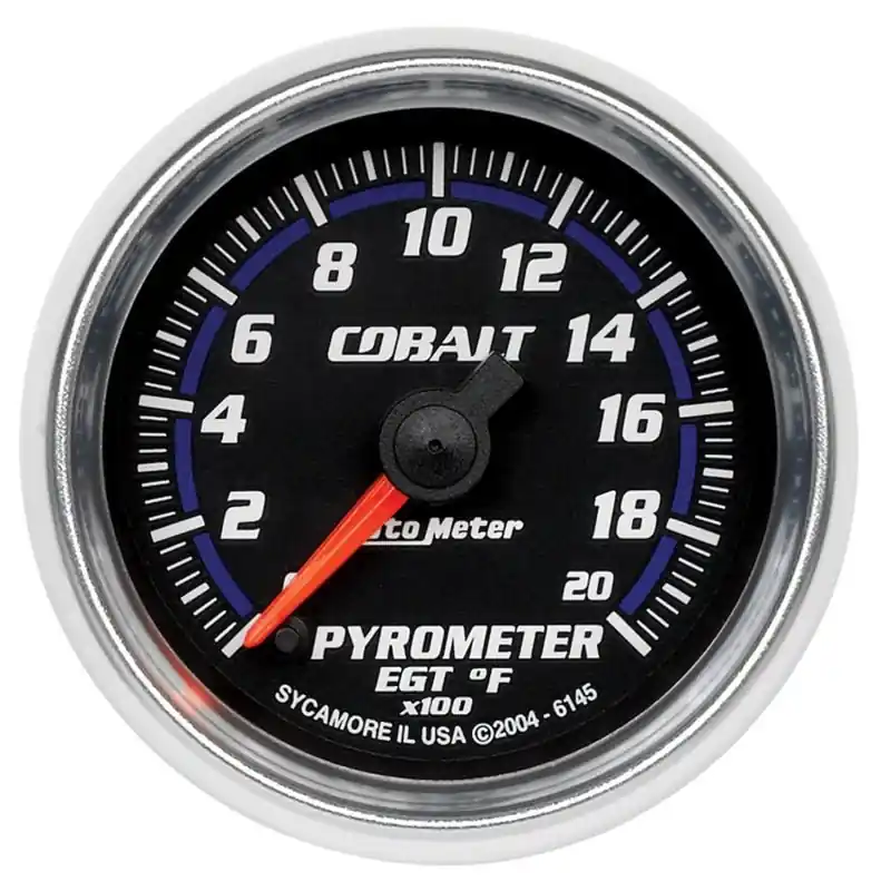 Autometer Cobalt 52mm 2000 Deg F Electronic Pyrometer Gauge (ATM6145)