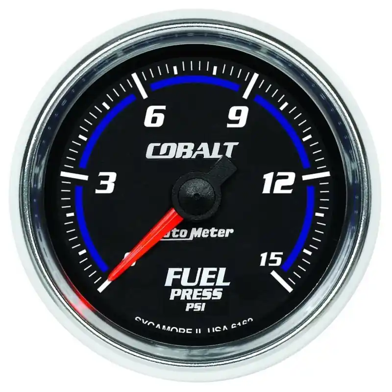 Autometer Cobalt 52mm 15 PSI Electronic Fuel Pressure Gauge (ATM6162)