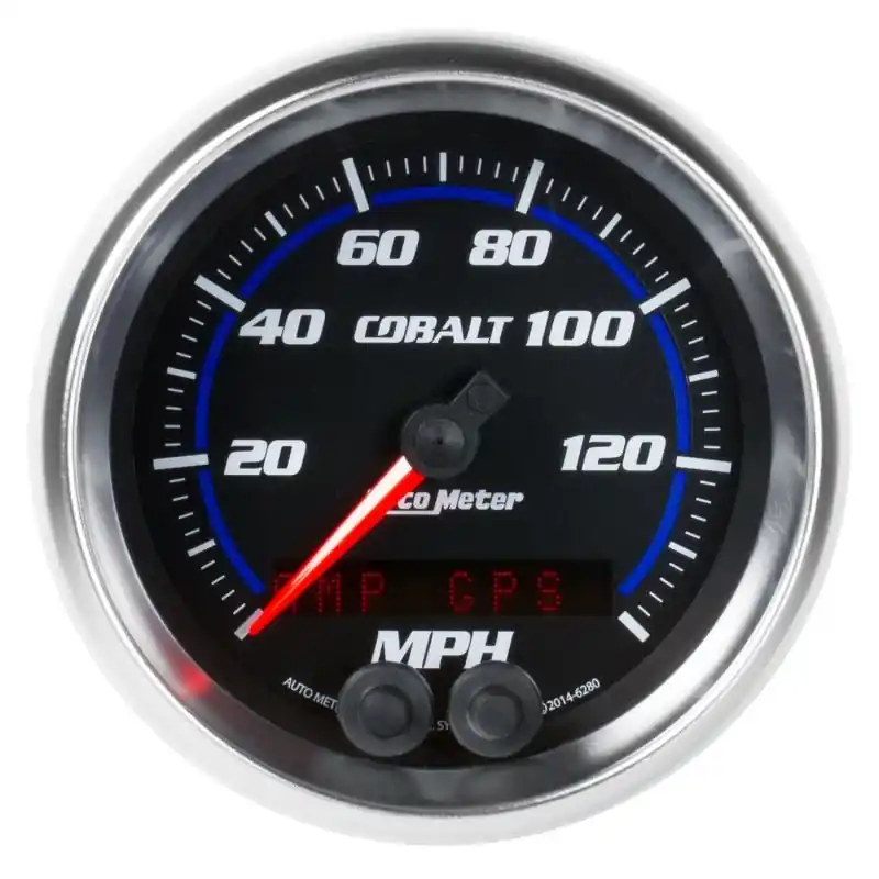 Autometer Cobalt 3-3/8in 0-140MPH In-Dash Electronic GPS Programmable Speedometer (ATM6280)