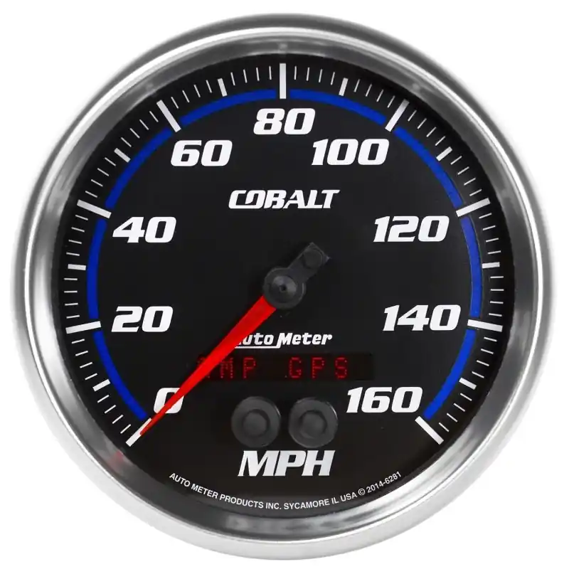 Autometer Cobalt 5in 0-140MPH In-Dash Electronic GPS Programmable Speedometer (ATM6281)