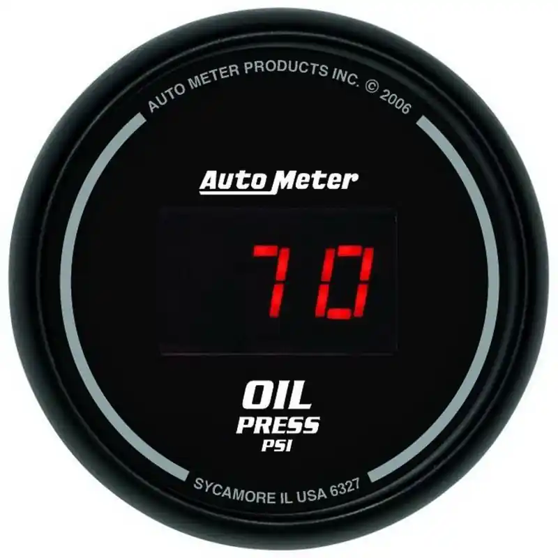 Autometer Black 0-100 psi Digital Oil Pressure Gauge (ATM6327)